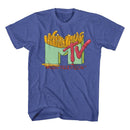 Mtv-Mtv French Fries-Royal Heather Adult S/S T-Shirt - Royal Heather