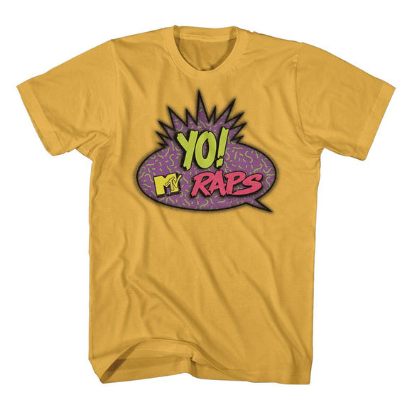 Mtv-Mtv Bright Yo Mtv Raps-Ginger Adult S/S T-Shirt - Ginger