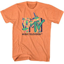 Mtv-Mtv Hummingbirds-Cantaloupe Adult S/S T-Shirt - Cantaloupe