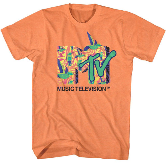 Mtv-Mtv Hummingbirds-Cantaloupe Adult S/S T-Shirt - Cantaloupe