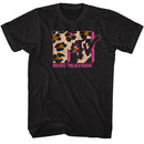 Mtv-Mtv Leopard Mtv-Black Adult S/S T-Shirt - Black