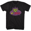 Mtv-Mtv Yo Raps-Black Adult S/S T-Shirt - Black