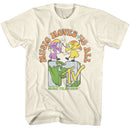 Mtv-Mtv Music Moves Us All-Natural Adult S/S T-Shirt - Natural