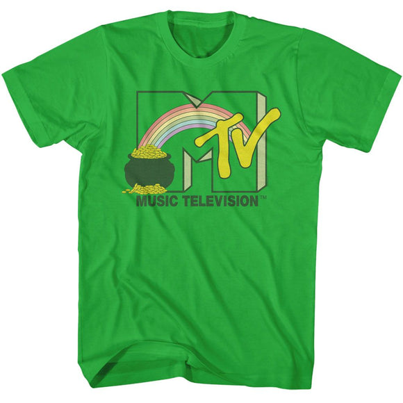 Mtv-Mtv Pot Of Gold-Kelly Adult S/S T-Shirt - Kelly