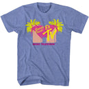 Mtv-Mtv Spring Break Bikini-Light Blue Heather Adult S/S T-Shirt - Light Blue Heather