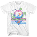 Mtv-Mtv Spring Break 89-White Adult S/S T-Shirt - White