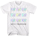 Mtv-Mtv Tie Dye Logos-White Adult S/S T-Shirt - White