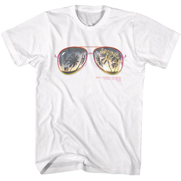Mtv-Mtv Spring Break 91 Aviators-White Adult S/S T-Shirt - White