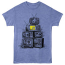 Mtv-Mtv Tvs-Light Blue Heather Adult S/S T-Shirt - Light Blue Heather