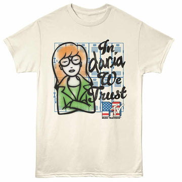 MTV In Daria We Trust Natural Adult T-Shirt