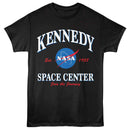 Nasa-Nasa Kennedy Space Center-Black Adult S/S T-Shirt - Black