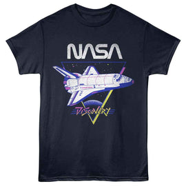 Nasa-Nasa Discovery-Navy Adult S/S T-Shirt - Navy