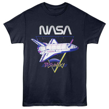 Nasa-Nasa Discovery-Navy Adult S/S T-Shirt - Navy