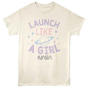 Nasa Nasa Launch Like A Girl Adult T-Shirts