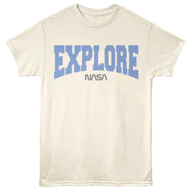 Nasa-Nasa Explore-Natural Adult S/S T-Shirt - Natural