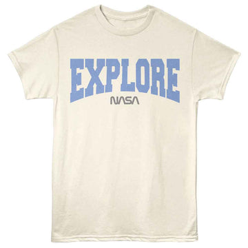 Nasa-Nasa Explore-Natural Adult S/S T-Shirt - Natural