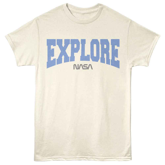 Nasa-Nasa Explore-Natural Adult S/S T-Shirt - Natural