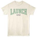 Nasa-Nasa Launch-Natural Adult S/S T-Shirt - Natural