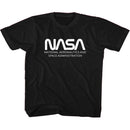 Nasa-Nasa Simple Worm-Black Youth S/S T-Shirt-Xs (5-6) - Black