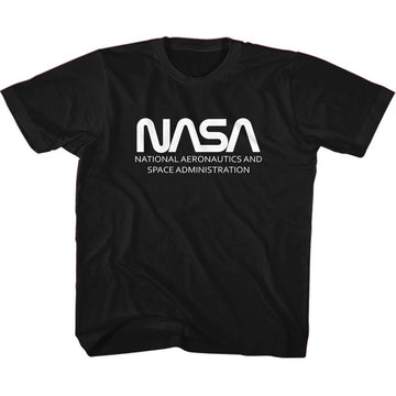 Nasa-Nasa Simple Worm-Black Youth S/S T-Shirt (7-8) - Black