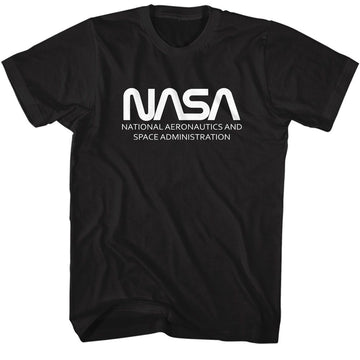 Nasa-Nasa Simple Worm-Black Adult S/S T-Shirt - Black