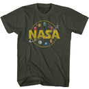 Nasa-Nasa Planets And Skylab-Smoke Adult S/S T-Shirt - Smoke