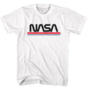 Nasa Nasa Rwb Worm Adult T-Shirts