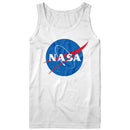 Nasa-Nasa Meatball Logo-White Adult Tank-S - White