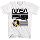 Nasa-Nasa Saturn-White Adult S/S T-Shirt - White