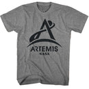 Nasa-Nasa Artemis One Color Dark-Graphite Heather Adult S/S T-Shirt - Graphite Heather
