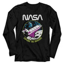 Nasa-Nasa Explore The Universe-Black Adult L/S T-Shirt - Black