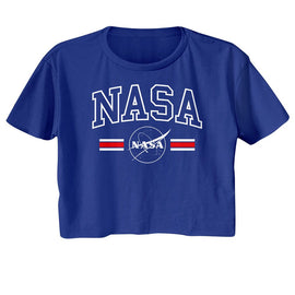 Nasa-Nasa Stripes-Royal Ladies S/S Festival Cali Crop-S - Royal