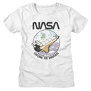 Nasa-Nasa Explore The Universe-White Ladies S/S T-Shirt - White