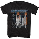 Nasa-Nasa Discovery Ov 103-Black Adult S/S T-Shirt - Black