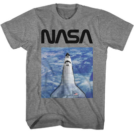 Nasa-Nasa High Altitude-Graphite Heather Adult S/S T-Shirt - Graphite Heather