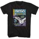 Nasa-Nasa Comic Cover-Black Adult S/S T-Shirt - Black