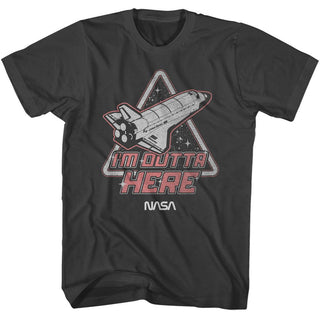 Nasa Nasa Im Outta Here Adult T-Shirts