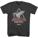Nasa-Nasa Im Outta Here-Smoke Adult S/S T-Shirt - Smoke