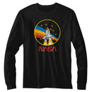 Nasa-Nasa Sts 28 Patch-Black Adult L/S T-Shirt - Black