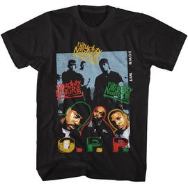 Naughty By Nature-Naughty By Nature Down Wit Opp-Black Adult S/S T-Shirt - Black