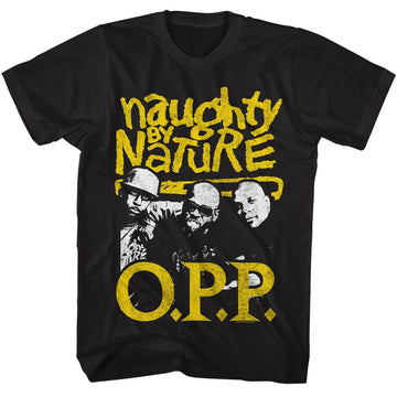 NAUGHTY BY NATURE OPP 2 COLOR S T-Shirt in Black