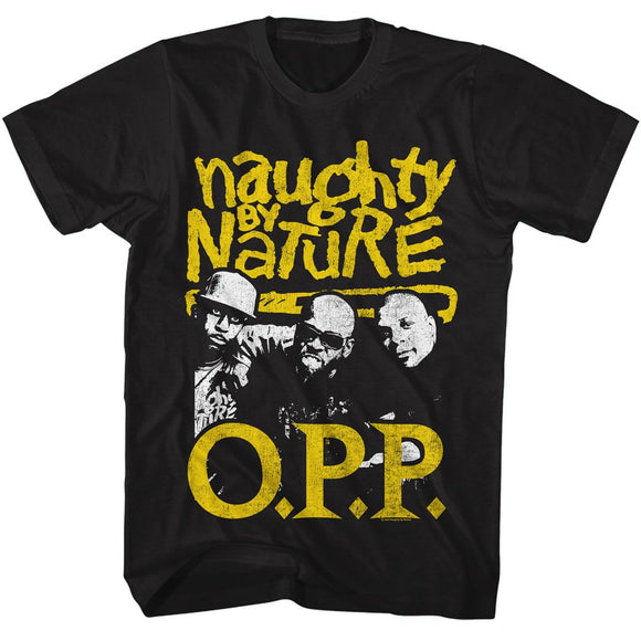 NAUGHTY BY NATURE OPP 2 COLOR S T-Shirt in Black
