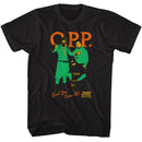 NAUGHTY BY NATURE TRICOLOR OPP S T-Shirt in Black
