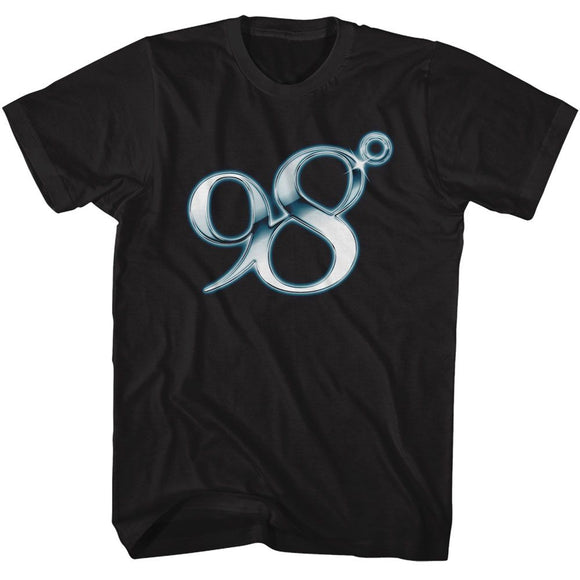 98 DEGREES PLATINUM LOGO S T-Shirt in Black