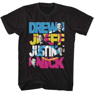 98 DEGREES NAMES S T-Shirt in Black