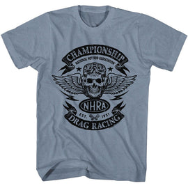NHRA CHAMPIONSHIP S T-Shirt in Indigo Heather