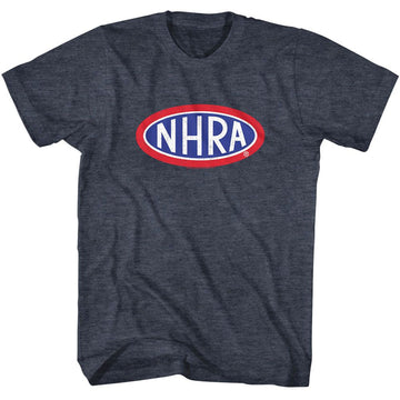 NHRA LOGO S T-Shirt in NAVY Heather