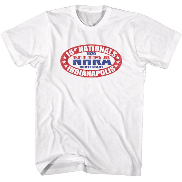 NHRA 16TH NATIONALS S T-Shirt in White