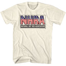 NHRA FLAG LOGO S T-Shirt in Natural