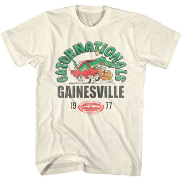 NHRA GATORNATIONALS 77 S T-Shirt in Natural